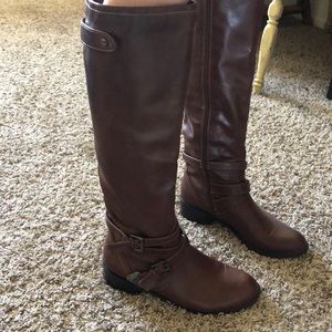 Tall brown boots